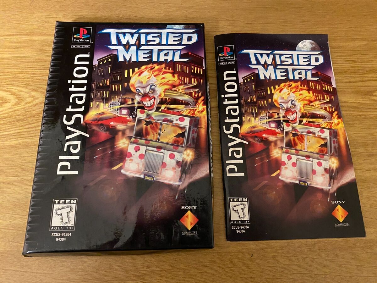 Twisted Metal (Sony PlayStation 1, 1995) PS1 Complete in Original Case!