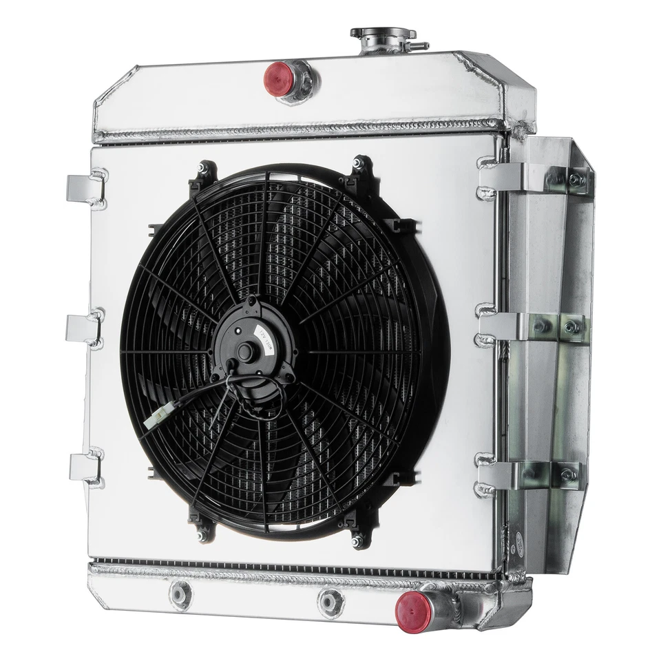 4Row Radiator Shroud Fan fit 1955~1959 Chevy GMC Truck 3100 3200 3400,3500 3600 - Imagem 2 de 4