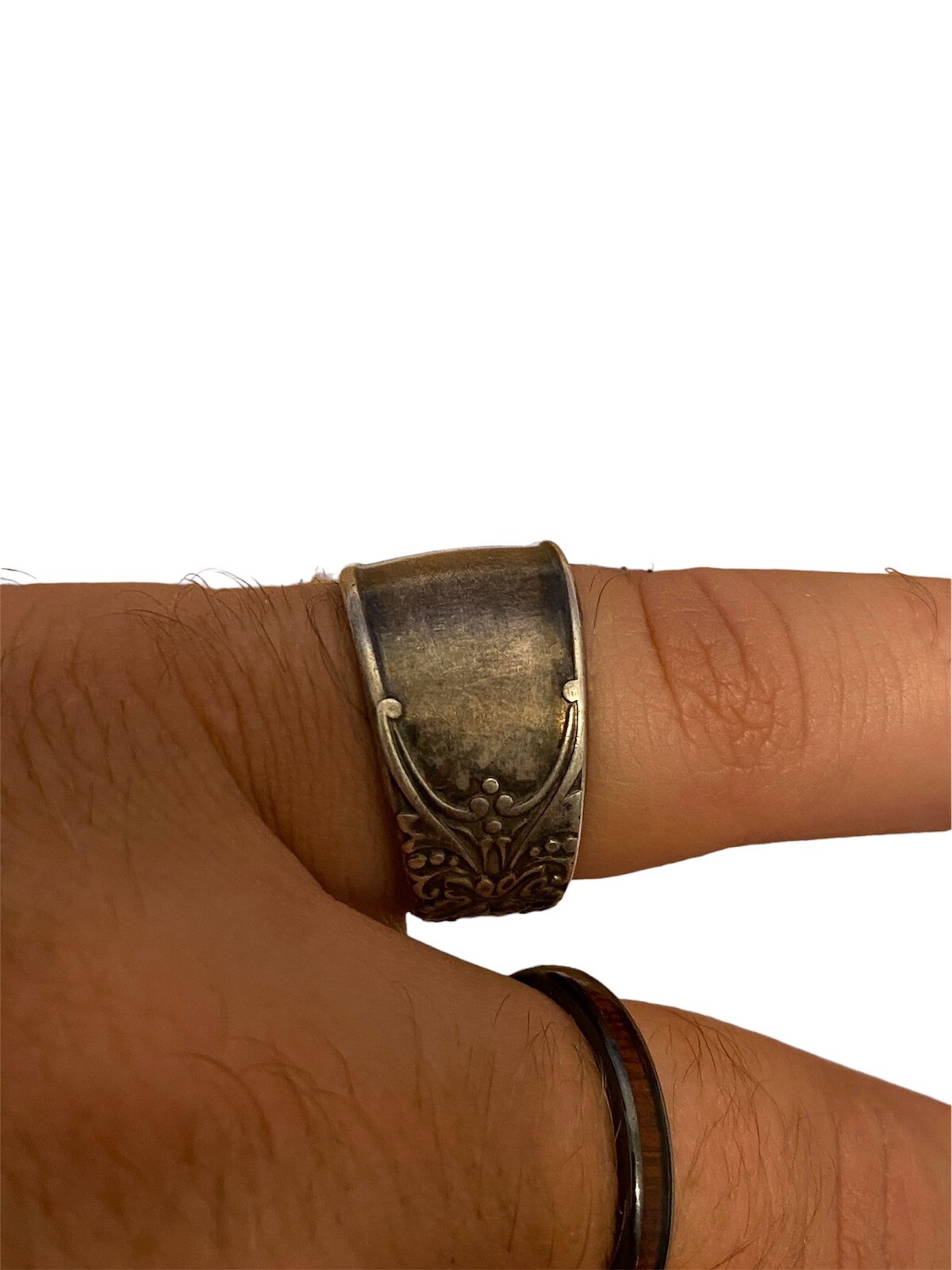 Artesian Ring Made From Antique Silverware (Size … - image 4