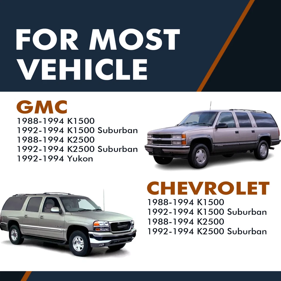 6 前上控制臂轮轮毂减震器适用于 1992 - 1994 雪佛兰 K2500 Suburban — 第 2/4 张图片