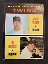1971 Topps Baseball Card #74 Minnesota Twins Rookie Stars Jim Nettles/Pete Hamm