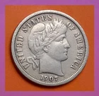 1907 Barber Dime  ( Includes Video) (See Description)
