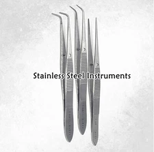 Micro Tweezers Tool Kit of 3 Fine Watchmaker Hobby Craft Model Build Hand Tools