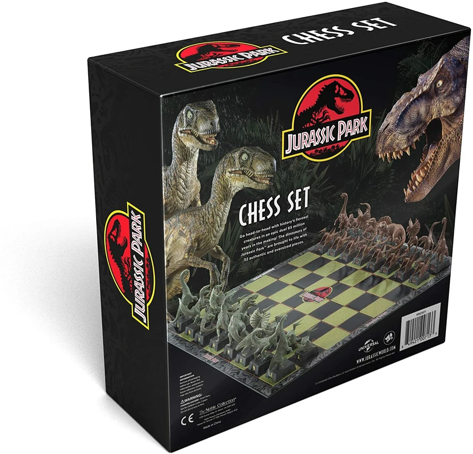 JURASSIC PARK CHESS SET BRAND NEW - THE NOBLE COLLECTION NN2421 GREAT GIFT - Image 3 of 4