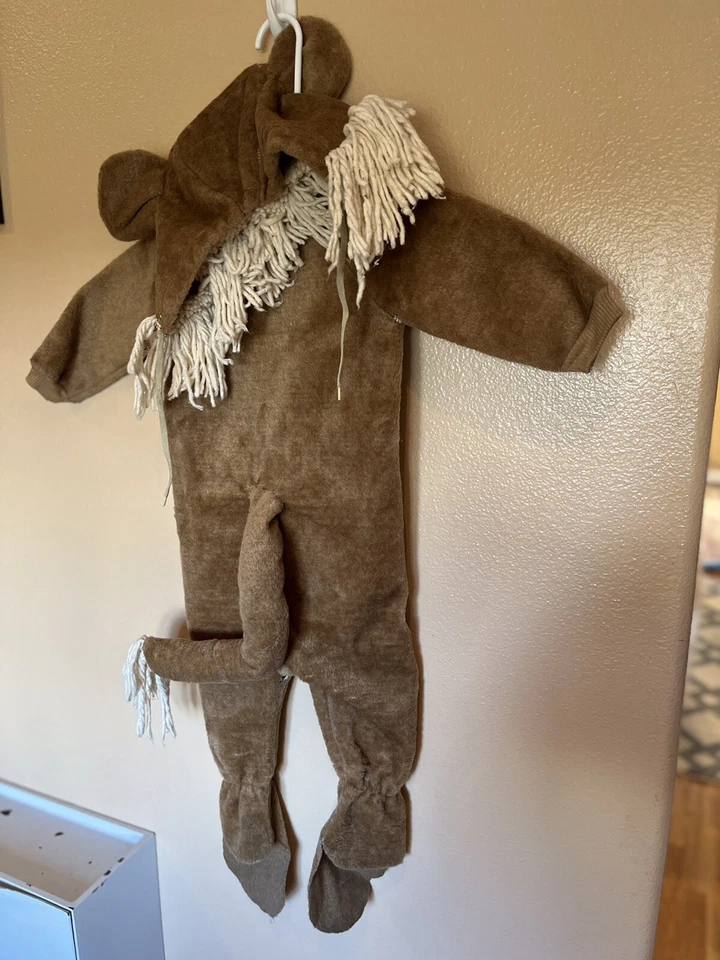 Disfraz de león niño pequeño, 12M-24M, acolchado, fingir, vestir, niño, Halloween, mago oz Foto 3 de 4