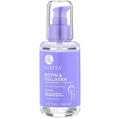 Luseta BIOTIN & COLLAGEN Oil Treatment Serum 100ml Stärkung | Dünnes trockenes Haar