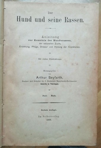 Der Hund uns seine Rassen Arthur SEYFARTH éd 1898 - Picture 3 of 9