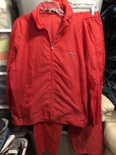Alligator Vintage Lacoste Izod Men s Jacket Pants Size Large Nylon Full Zip