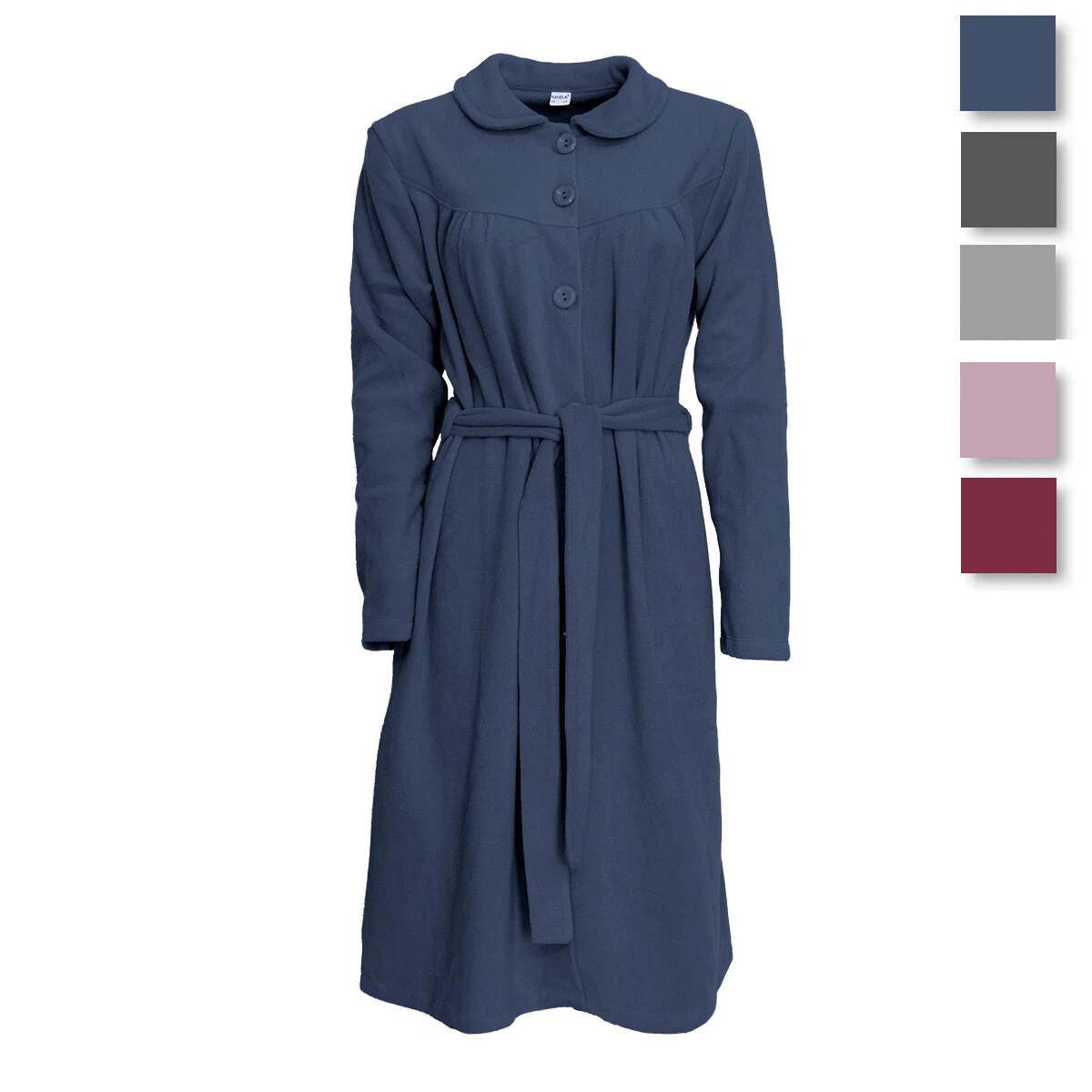 Vestaglia Da Donna Kirkland Signature In Pile Foderata - Grigio Carbone - Taglia Large
