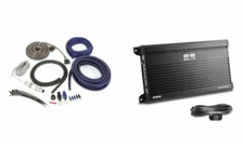 Belva BXD4K 4000W Monoblock Car Amplifier with Free Belva 4 AWG Amp Kit Package