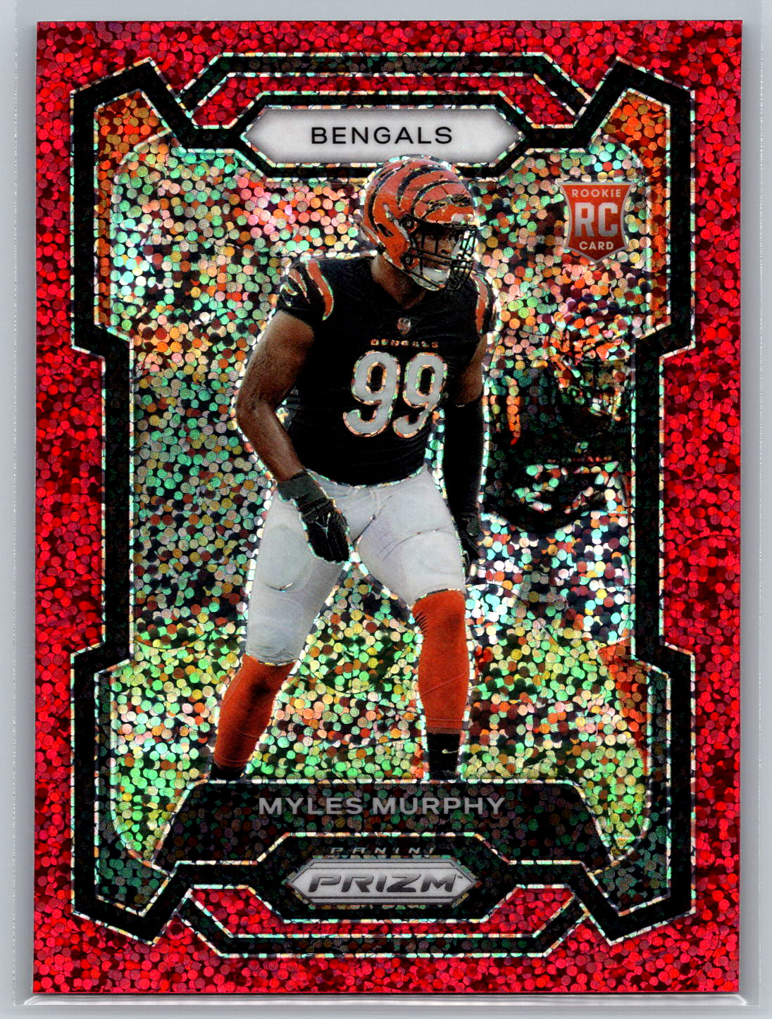 Myles Murphy 2023 Panini Prizm Red Sparkle Prizm Rookie #320