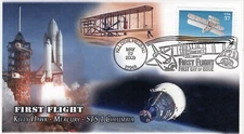 SC 3783-2, 2003, First Flight, Kill Devil Hills NC, B/W Pictorial, FDC, Add On C