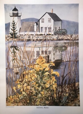 Islesboro Maine LIGHT 15x20 Giclee  Art Print by Artist Deborah Beckwith Winship