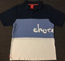 Vtg Chocolate Skateboards Colorblock Polo Shirt L Girl Fourstar Es Skate 90s Y2K
