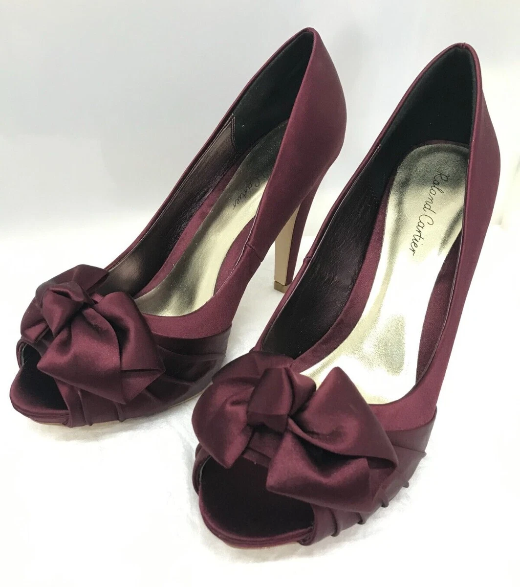 Burgundy hotsell peep toe
