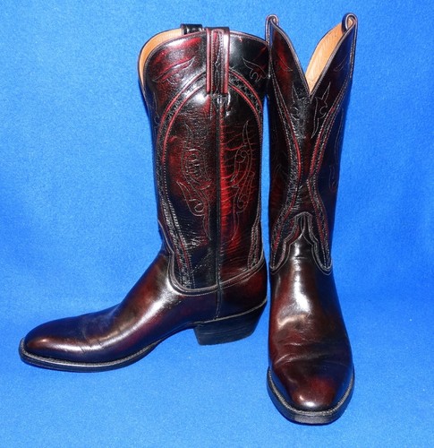 9.5 A LUCCHESE MENS COWBOY BOOTS GAVIN 