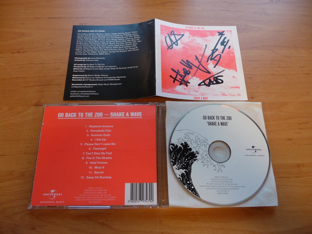 CD GO BACK TO THE ZOO - SHAKE A WAVE / UNIVERSAL 2012 / INDIE ROCK