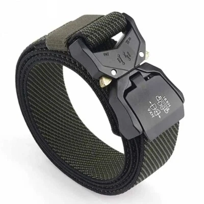 Ceinture en Nylon en alliage pour hommes, Couleur au Choix, style militaire. - Photo 1/3