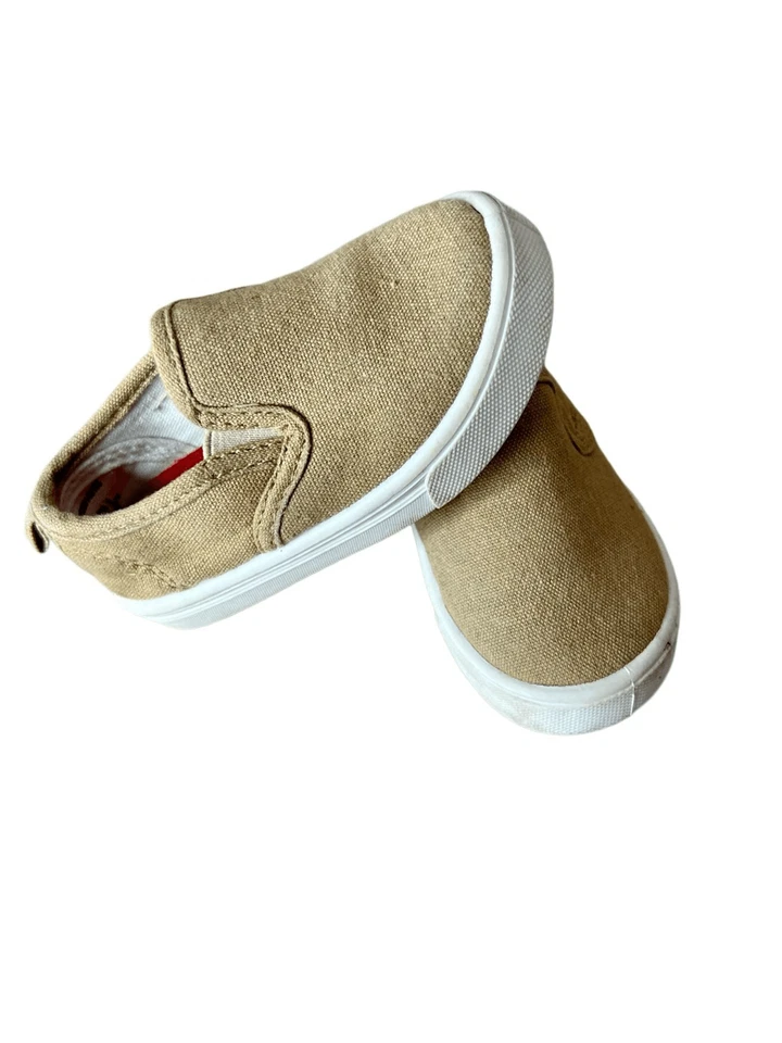 Zapato sin cordones para barco de lona tostada Garanimals talla 4 Foto 2 de 4