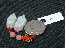 Chinese Fengshui - Pixiu Butterfly Knot Jade Cell Phone Charm Strap