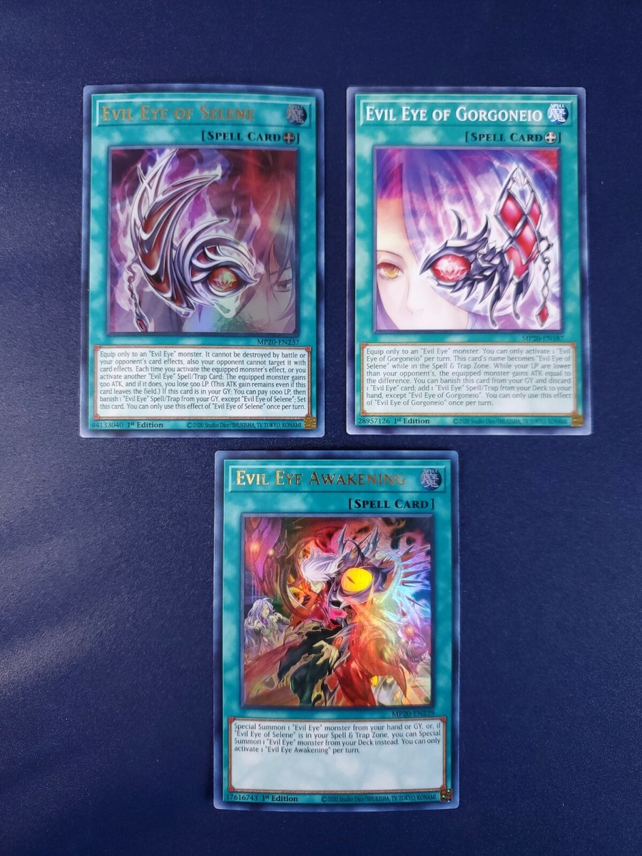 Yugioh Evil Eye Deck Core Cards MP20 1st Edition Mint Lot Of 8 Cards | eBay