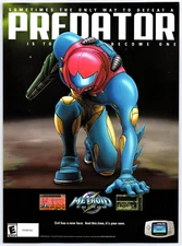 Vintage Print Ad 2002 Metroid Fusion Gameboy Advance Original Promo Poster Art