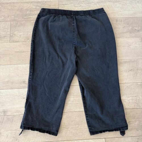 Women's Just My Size Capri Pants Size 26W/28W Black - Picture 2 of 9