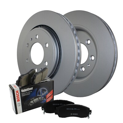 Front Brake Kit 350mm Rotors & Bosch Ceramic Pads For Expedition F-150 Navigator