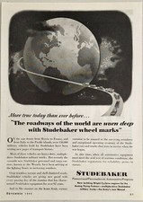 1944 Print Ad Studebaker Made 150,000 Military Vehicles Flying Fortress Engines