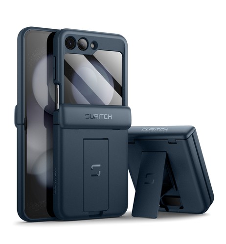 Suritch for Samsung Galaxy Z Flip 5 Case Heavy Duty Rugged Cover with Kickstand - Picture 36 of 46
