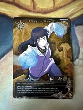 Naruto CCG Hinata Hyuga Super Rare 1st Edition N-1367 S24 *damaged*