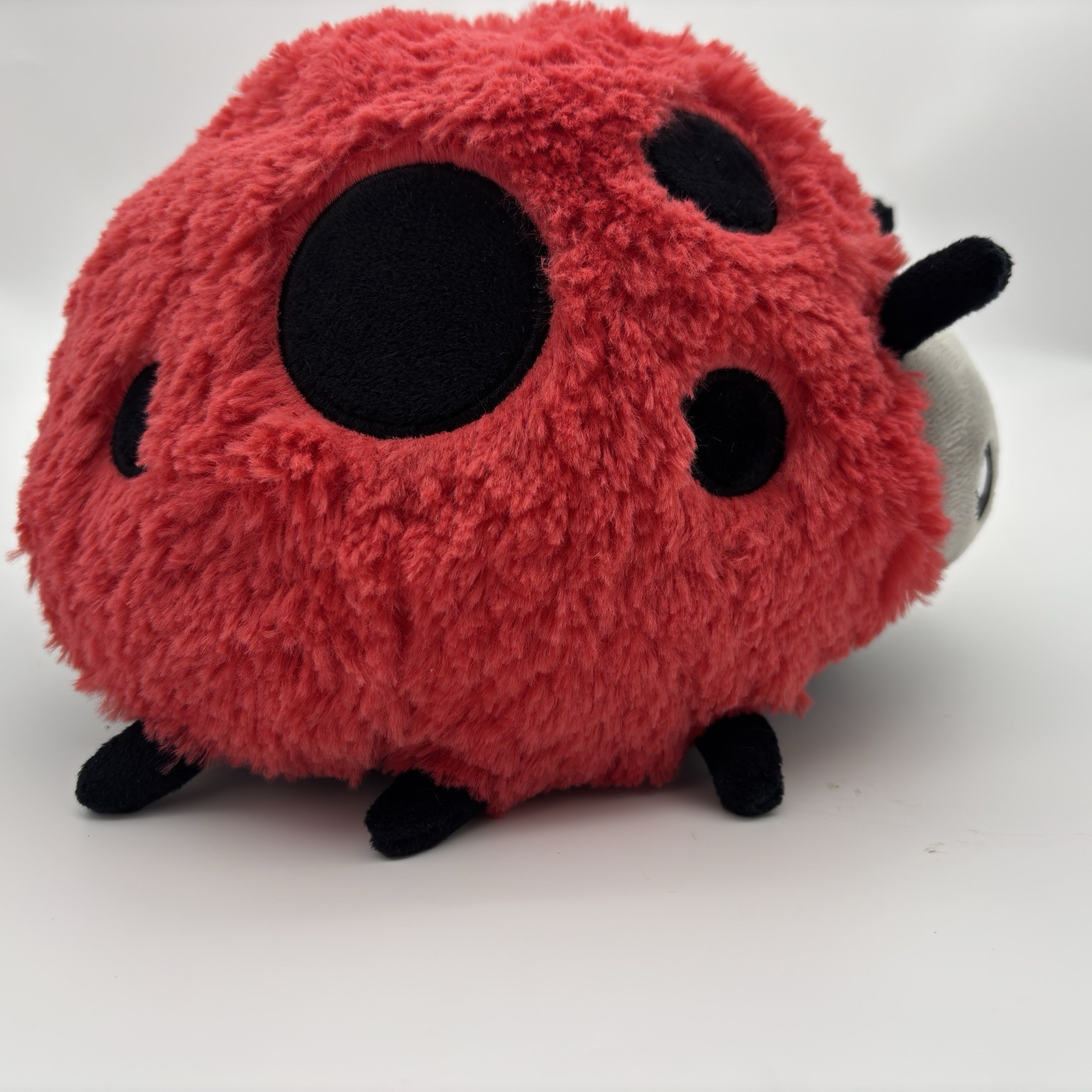 Squishable NYC Ladybug 9.5” Plush Soft Round Bug Pillow, Red Gray Black Cute!