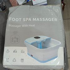 Foot Bath Spa 8L Foldable Heated Bubble Timer Red Light 505W TD06-HA-157