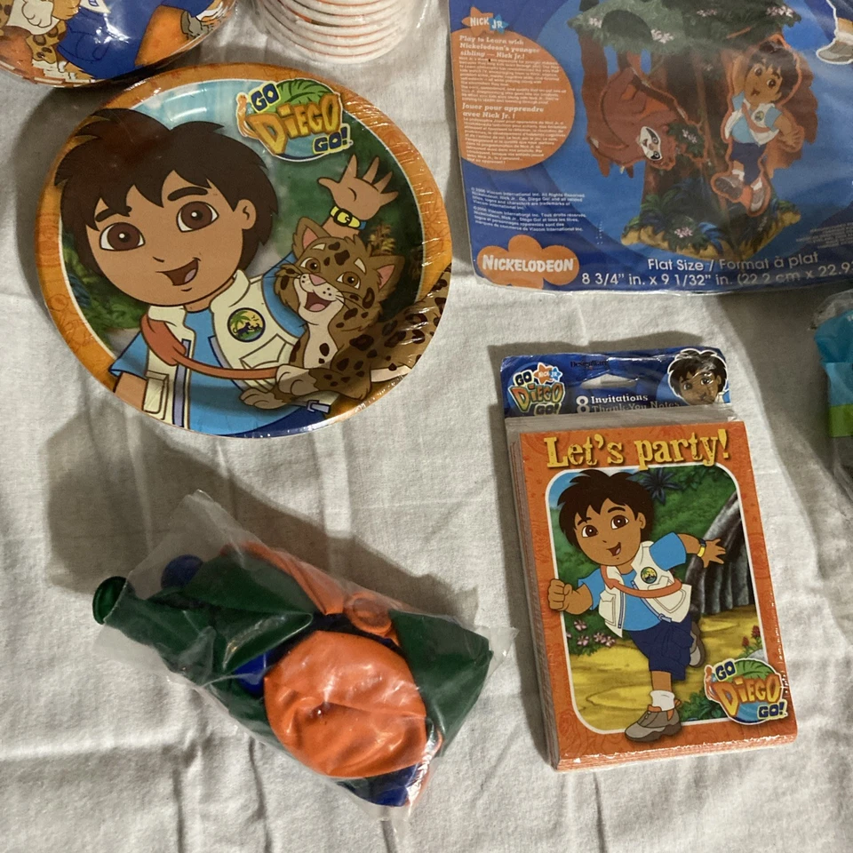 Go Diego Go Birthday Party Supply Lot - Image 3 of 4