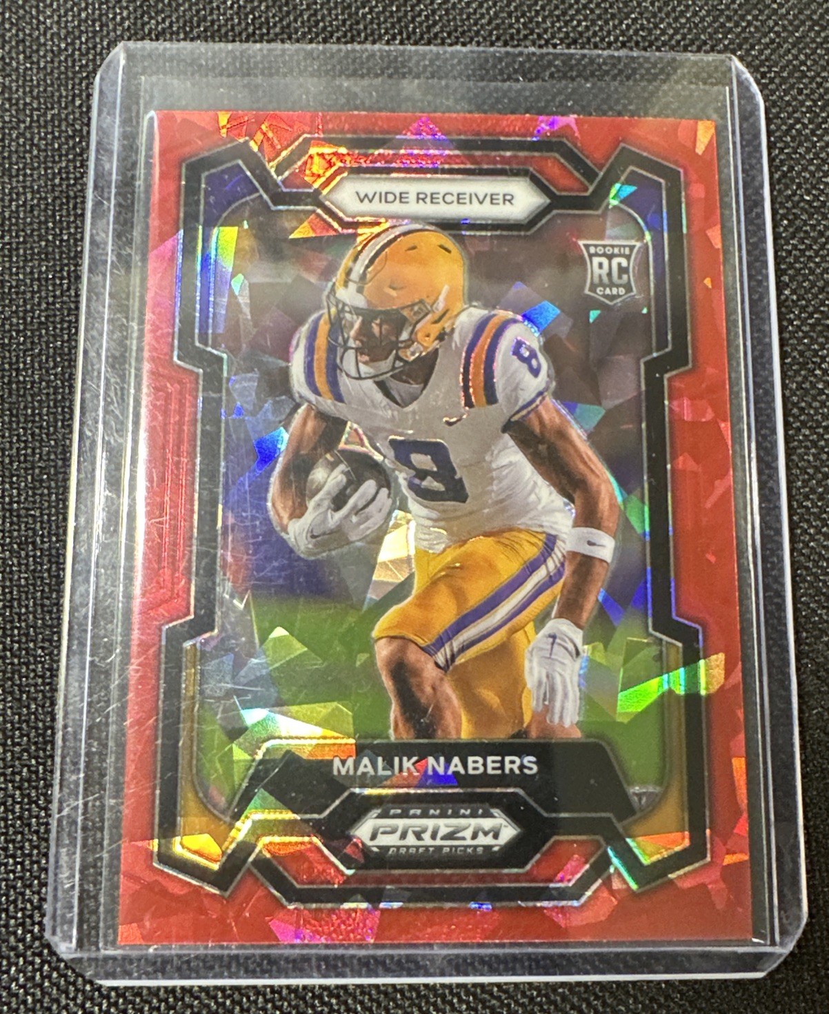 2024 Panini Prizm Draft Picks - Malik Nabers #109 Red Ice Prizm (RC)