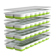 Oliver's Kitchen &reg; Ice Cube Trays - Set of 4 - Easy to remove silicone base
