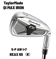 Taylormade Qi MAX Irons 5 P AW Set of 7 REAX 65 R