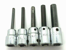 Mac Tools 532 - 38 Sae Dr Socket Allen Key Hex Long Bit Driver Set Lot