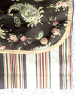 Waverly Rod Pocket Paisley Valance w/ Button Trim ~ Brown Pink Tan 18" x 42" — photo 7