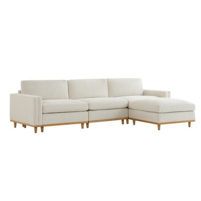 CHITA 118'' Oversized Down-Filled Sectional Sofa with Chaise, Modern Cloud Couch