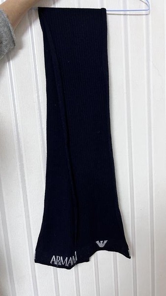 Men Giorgio Armani Scarf Black One size