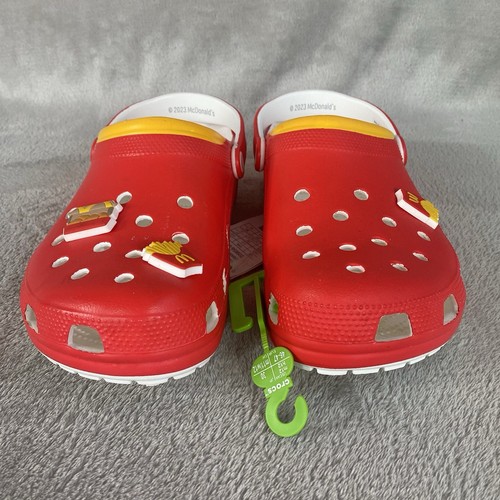 Crocs x McDonalds Herren Classic Clogs Sandalen Gr. 12 Rot Slipper Schuhe NEU - Bild 5 von 14