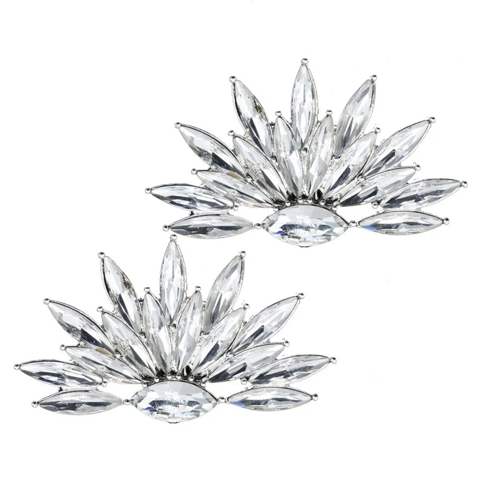 2 Pcs Gioielli Sposa Accessori Matrimonio Decorazione Per Scarpe Da - Immagine 4 di 4