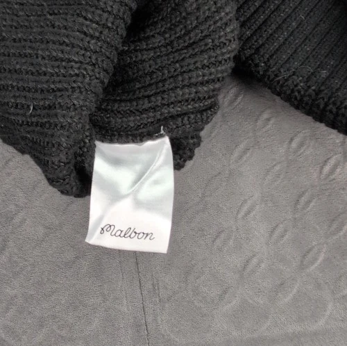 Malbon Golf Sweater Vest Knit Sleeveless Black Embroidered V Neck Men Medium image 8
