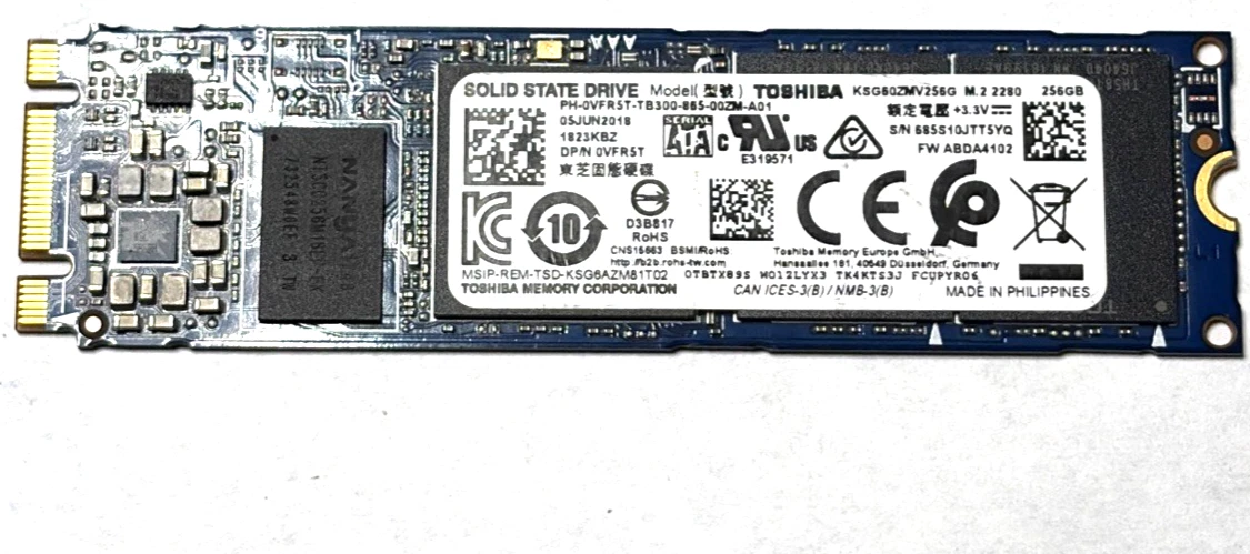 Toshiba M.2 Interface 256 GB Solid State Drives for sale | eBay