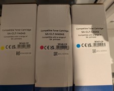 NEW THREE Samsung CLT-M404S Magenta, Yellow & Cyan Toner Cartridges