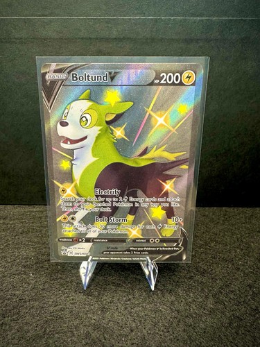 Boltund V SWSH085 Sword & Shield Black Star Promo Full Art Pokemon TCG Card NM