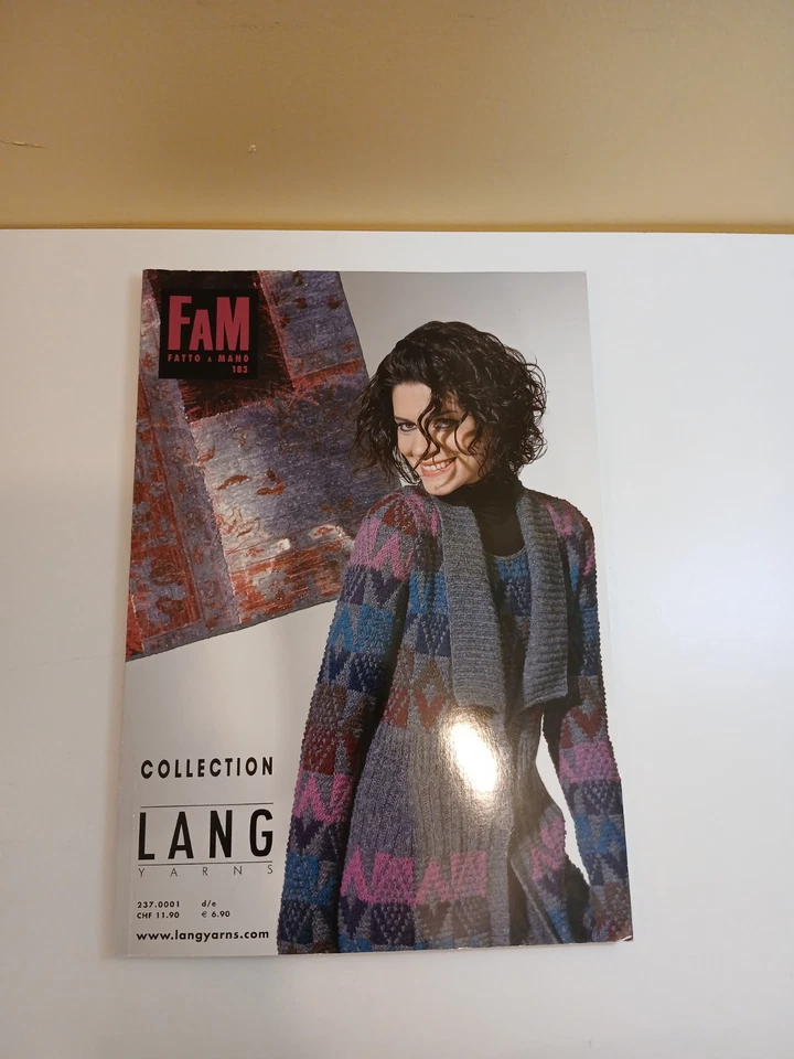 Lang Yarns FAM Fatto A Mano Knitting Magazines Lot of 5 -A - Image 2 of 4