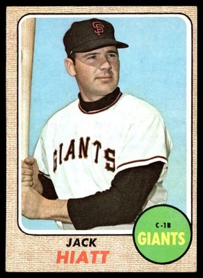 1968 Topps Baseball Card Jack Hiatt San Francisco Giants #419 EX - Image 1 of 2
