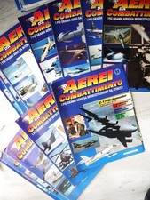 Lotto rivista AEREI DA COMBATTIMENTO De Agostini - da 1 a 51 - Poster & Schede